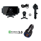 20W Car Wireless Charger Fold Screen Coil Qi Fast phone Holder Mount Charging Station For Samsung Galaxy Fold 4 3 2 iPhone