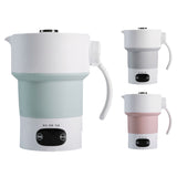 Foldable Electric Kettle 600ML Silicone Kettle Boiling Water Heater Portable for Tea Coffee Hot Drinking Travel