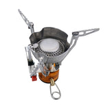 Camping Gas Stove Portable Mini Stove Ignition Adjustable Valve for Outdoor Backpacking Hiking Cooking