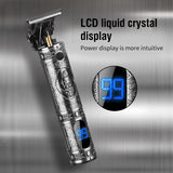 Hair trimmer Electric Hair Clipper With LCD Hair Cutting Machine USB Rechargeable beard trimmer Cordless Men Bald Head Barber