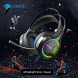 Gaming Headset Gamer 4D  Sound USB 3.5mm Wired RGB Light Game Headphones With Microphone For PC Laptop PS4 Gamer