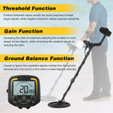 TX850 3.7-inch LCD Metal Detector Outdoor Underground Metal Finder Treasure Hunter Gold Prospector Gold Nugget Seeking Device