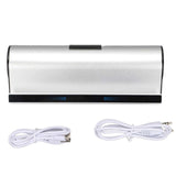 Bluetooth Speaker Stereo Dual Drivers Rechargeable Portable Wireless Holder Speaker for Cellphone Tablet Desk Soundbar