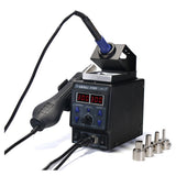 Upgrade Rework Soldering Station 2 in 1 SMD Hot Air Gun + Soldering Iron Thermoregulator  LED Display SMD Soldering Iron 8786D