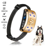 Dog anti barking collar rechargeable Automatic no bark dog training collar digital display waterproof dog no bark accessories