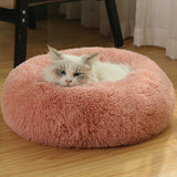 Cozy Calming Bed for Dogs Pet Bed Cat Bed Donut Cuddler Comfort  Anti Anxiety Dog Bed for Medium Large Dogs Cats Pet Supplies