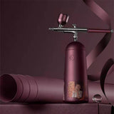 GX.Diffuser Makeup Airbrush Kit Rechargeable Skin Care Tool Handheld Wireless Air Compressor Facial Mister Device Perfect Gifts