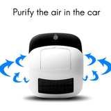 Car Universal Solar Powered Car Negative Ion Diffuser Automatic Air Purifier Vehicle Phone Holder Charger Mist Maker