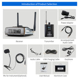 Newest ACEMIC ST-6 Portable Outdoor Use Wireless Microphone System For musical Instrument Saxophone