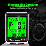Cycling Dometer 5 Language Stopwatch Watch LED Screen Speedmeter Waterproof  Bicycle Bike Computer Wireless Odometer