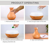 TUYA Ultrasonic Humidifier Electric Aroma Air Diffuser 400ML  Wood Grain Air Humidifier Essential Oil Aromatherapy Mist Maker