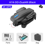 RC Drone H14 GPS 4k HD Dual Camera 2.4G/5G WIFI FPV 75 Degree Electric Adjustment Headless Mode Foldable Quadcopter Helicopter