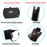 2 in 1 Digital PH EC Meter Water Quality Tester PH/EC-2681 Professional Waterproof Monitoring Double Display Tester 40%off