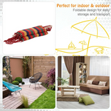 Hammock Chair Swing Colourful Striped Seat Porch Indoor Hanging Hammock Beach Outdoor Swing Chair