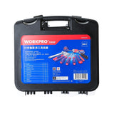 WORKPRO 37Piece Toolbox Set Cross-Shaped Screwdriver Steel Tape Measure Wrench Measuring Electric Pen Utility Knife Wire W009079