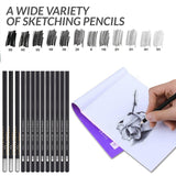 29pcs Drawing Sketch Set Charcoal Pencil Eraser Art Craft Painting Sketching Kit Artist's Pencils Earser Drawing Supplies