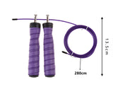 Fitness Workout Speed Jump Rope Skipping Ropes Weighted Skip Rope Home Exercise Jump Ropes with Ball Bearings Anti-Slip Handles