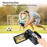 Camcorder Video Camera for YouTube Vlog Filming Ordro Z20 16X Digital Zoom Night Vision Camara Filmadora with Microphone