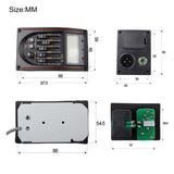 LC-5 5 Bands Acoustic Guitar Piezo Pickup EQ Equalizer System Pickup Preamp Amplifier With LCD Tuner Piezo Pickup