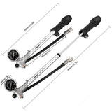 300PSI Front Fork and Front Suspension Pump W Gauge High Pressure Shock Pump w Lever Lock Schrader Valve Bicycle Air Shock Pump