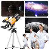 Monocular Telescope 30070 With Adjustable Tripod Phone Adapter For Moon Watching Super Telephoto Zoom Monocular Telescope Lens