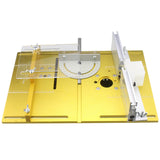 Aluminum Router Table Insert Plate Electric circular saw Flip Cover Plate Miter Gauge Guide For Table Saw Woodworking Workbench