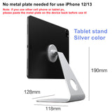 Desktop Magnetic iPhone Holder Cell Phone Stand For iPhone 12 iPhone 13 Universal iPad Aluminum Adjustable Tablet Stand