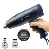 2000W 220~240V EU Plug Digital Display Electric Industrial Grade Heat Hot Air Gun Hair Dryer Automobile Film Tool