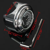 1Pc 26mm / 1" Universal Chrome Waterproof  7/8 Motorcycle Handlebar Mount Temp Thermometer For Harley