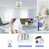 HD 1080P WiFi Mini Camera V380 VR Fisheye Camera Smart Home Security CCTV Camera Bulb Lamp Panoramic Fisheye cam Bulb Light P2P