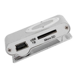 Portable Digital MP3 Music Media Player Mini Back-Clip MP3 Player with Earphone and USB Cable for Outdoor Sports Mini MP3 Player