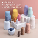 Montessori Nesting Dolls Toy Russian Matryoshka Doll Educational Toys for Children Silicone Stacking Blocks Doll Inside Doll