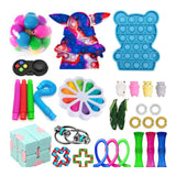 Popits Fidget Toys Push Bubble Fidget Sensory Toy Autism Special Needs Stress Reliever simple dimple игрушки для детей