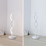 24W LED Strip Table Light 110V/220V desk Lamp Spiral Acrylic Art Lamps Indoor Reading Lighting Decoration