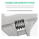 Bathroom Adjustable Wrench Short Handle and Large Opening Shifting Wrench Bathroom Spanner for Pipe Air Conditioner Maintenance