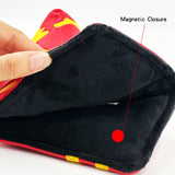 Golf Putter Cover Hamburg French Fries Pattern Magnetic Closure PU Leather Durable Golf Head Cover for Blade Putter Protector