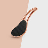 Foot Polishing File Long Handle Callus Exfoliation Remover Professional Foot Scrubber Skin Care Tools for Home Shop (Golden)