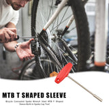 Bicycle Concealed Spoke Wrench Steel MTB Mountain Road Bike T Shaped Sleeve Built-in Spoke Cap Tool 3.2/4.7/5.5mm