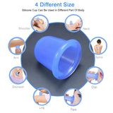 5Pcs/Set Silicone Vacuum Cupping Massage Body Cans Anti Cellulite Suction Cups Therapy Manual Roller Best Relaxation Massager