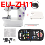 Sewing Machine Mini Portable Household Night Light Foot Pedal Straight Line Hand Table Two Thread Kit Electric To Sew Lock Stitc