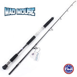 MAD MOUSE  New Japan Fuji Guides Cross Carbon Jigging Rod 1.68m 1.9m Different Hardness 37KGS Boat Rod Jig Rod Ocean Fishing Rod
