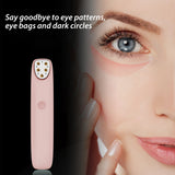 RF Beauty Vibration Eye Massager Electric Eye Protection Hot Compress LED Light Therapy Anti Wrinkle Eyes Care Face Massage Pen