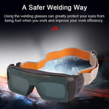 Solar Power Auto Darkening Welding Glasses Safety Protective Welders Glasses Argon Arc Welding Electric Welding Glasses