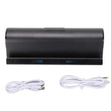 Bluetooth Speaker Stereo Dual Drivers Rechargeable Portable Wireless Holder Speaker for Cellphone Tablet Desk Soundbar