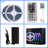 LED Strip Light 5050 SMD DC12V Flexible LED Lamp Tape Ribbon RGB 10M TV Desktop Screen BackLight Diode Tape led lights for room