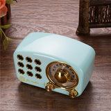R919 Classical Retro Radio Receiver Portable Mini Wood FM SD MP3 Radio Stereo Bluetooth Radio Speaker AUX USB Rechargeable Radio