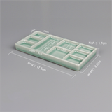 Ceramic multi-grid palette watercolor gouache pigment palette porcelain plate Jingdezhen color palette pigment plate