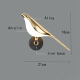 Modern led bedroom wall lamp for corridor staircase bedroom Nordic gold plated Nordic luxury home decoration device