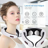 Neck Massager Electric Pulse Neck Massage Pain Relief Tool Health Care Relaxation Cervical Vertebra Physiotherapy Machine 2021
