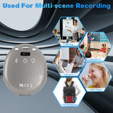 WAV Digital Voice Recorder,With Noise Reduction Microphone  16GB Memory Protable Mini Audio Recorder For Classes, Meeting